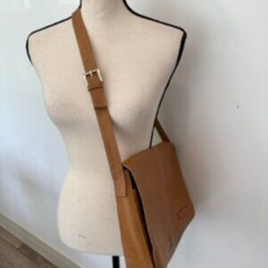 The Stone camel colour purse,  cross body adjustable brown messenger style bag